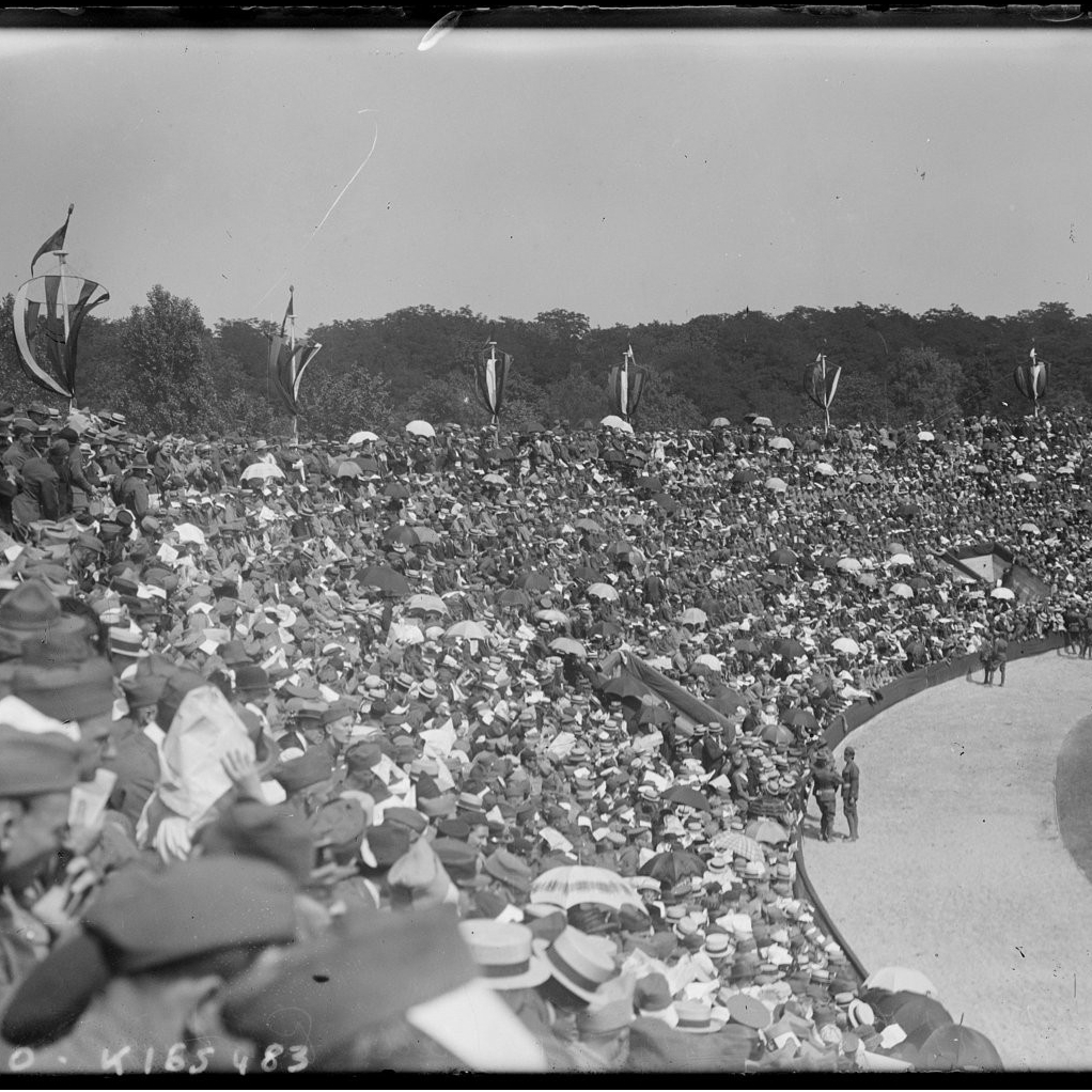 inauguration du stade Pershing