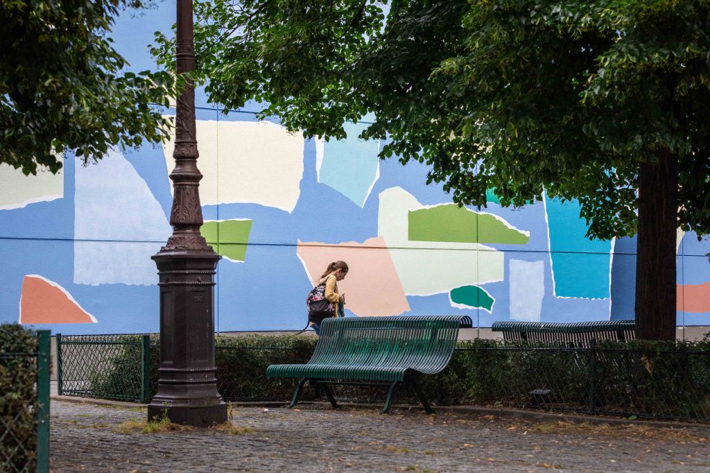 piscine jean boiteux 12ème arrondissement fresque jo 2024 