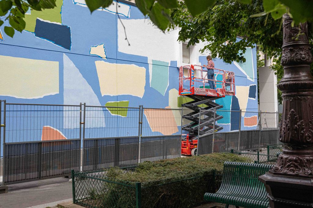 piscine jean boiteux 12ème arrondissement fresque jo 2024